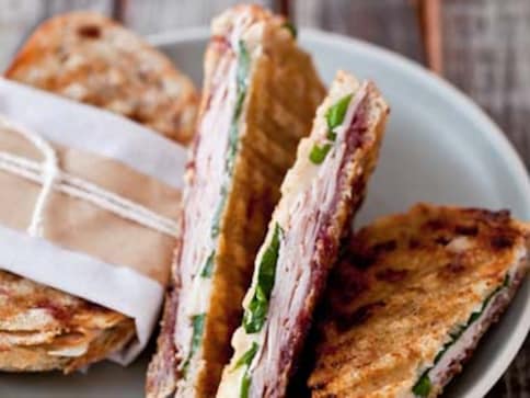 In your lunchbox: Turkey and brie panini