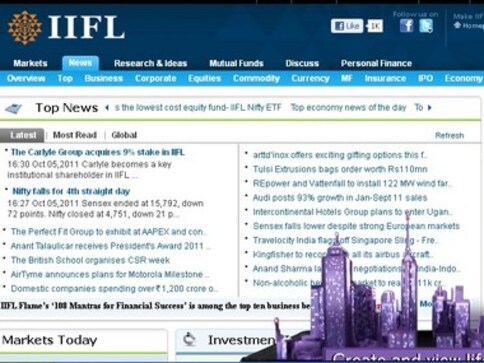 Carlyle buys 9 percent stake in India Infoline in open market