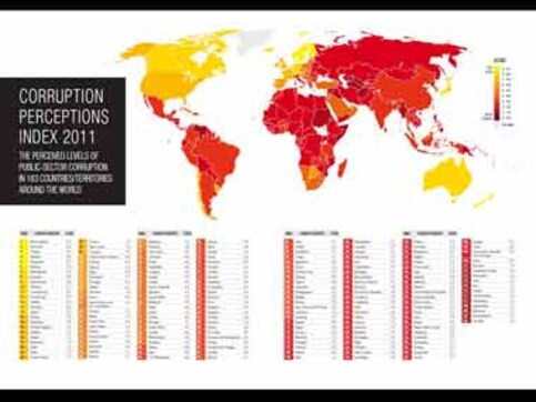 India fares poorly on Corruption Perception Index India fares poorly on Corruption Perception Index