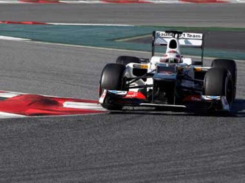Sauber's Kobayashi fastest in Barcelona F1 test