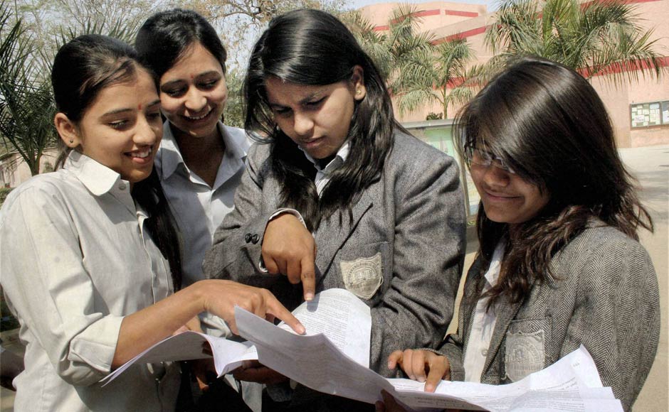 Students discuss the paper after appearing in their 12th standard exam of CBSE board in New Delhi on Thursday.PTI Students discuss the paper after appearing in their 12th standard exam of CBSE board in New Delhi on Thursday.PTI