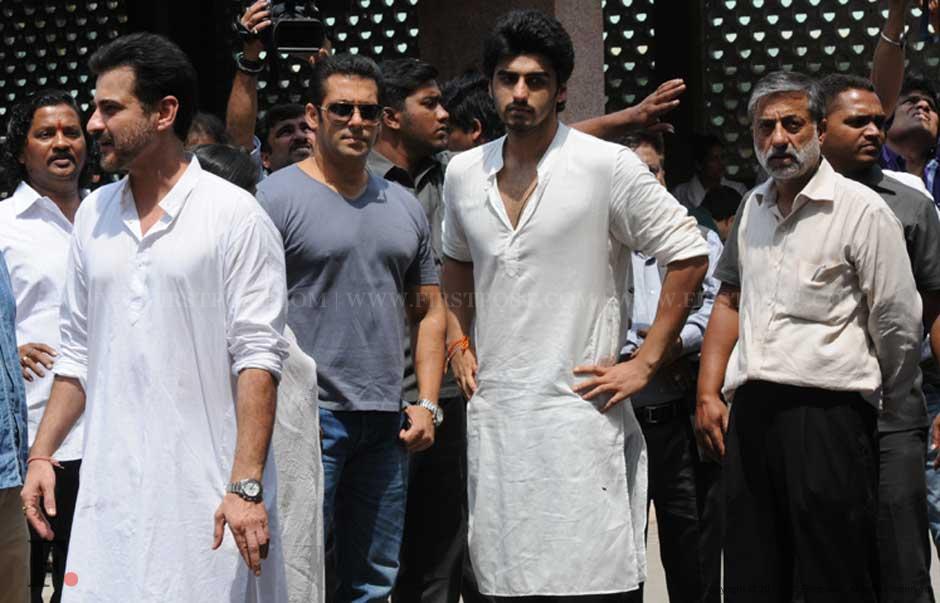 Sanjay Kapoor, Salman Khan and Arjun Kapoor. Raju Shelar/Firstpost Sanjay Kapoor, Salman Khan and Arjun Kapoor. Raju Shelar/Firstpost