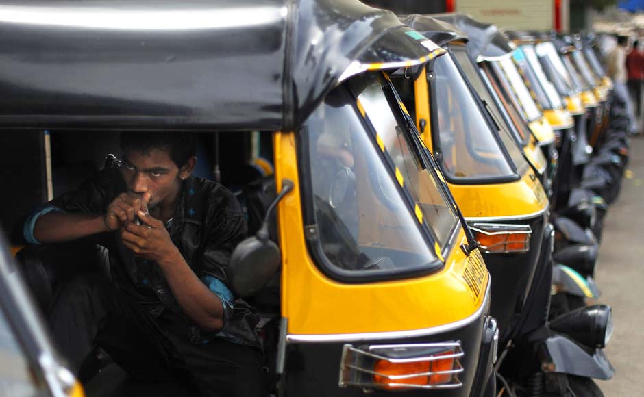 Images Auto Rickshaw Strike Hits Commuters In Mumbai Photos News