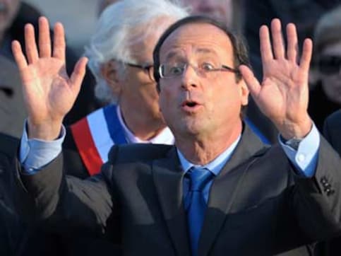 Tough financial markets, signals on policy to cut short Hollande's party Tough financial markets, signals on policy to cut short Hollande's party
