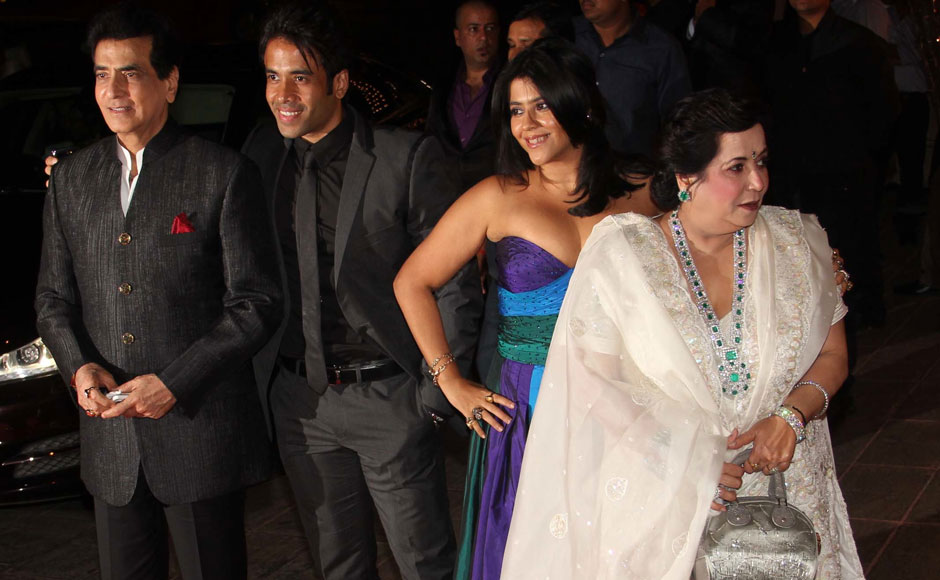 JEETENDRA, TUSSHAR, EKTA AND SHOBHA KAPOOR. Firstpost JEETENDRA, TUSSHAR, EKTA AND SHOBHA KAPOOR. Firstpost
