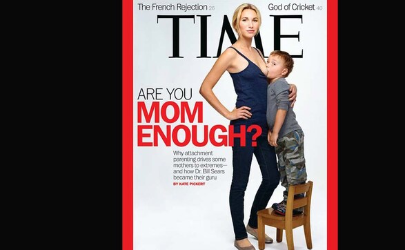 Time releases provocative cover on breast-feeding Time releases provocative cover on breast-feeding