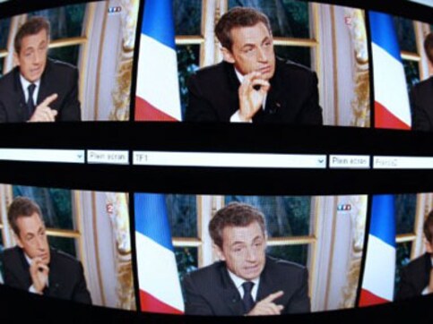 Sarkozy tense, Hollande calm during French vote duel Sarkozy tense, Hollande calm during French vote duel