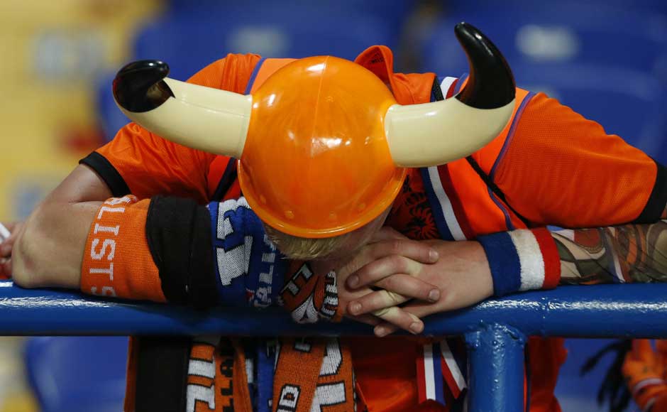 What will the Norse gods say: A Netherlands' fan reacts at the end of their Group B Euro 2012 soccer match against Germany. Reuters What will the Norse gods say: A Netherlands' fan reacts at the end of their Group B Euro 2012 soccer match against Germany. Reuters