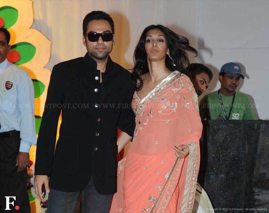 Abhay Deol with Preeti Desai at Esha Deol's wedding. Raju Shelar/Firstpost Abhay Deol with Preeti Desai at Esha Deol's wedding. Raju Shelar/Firstpost