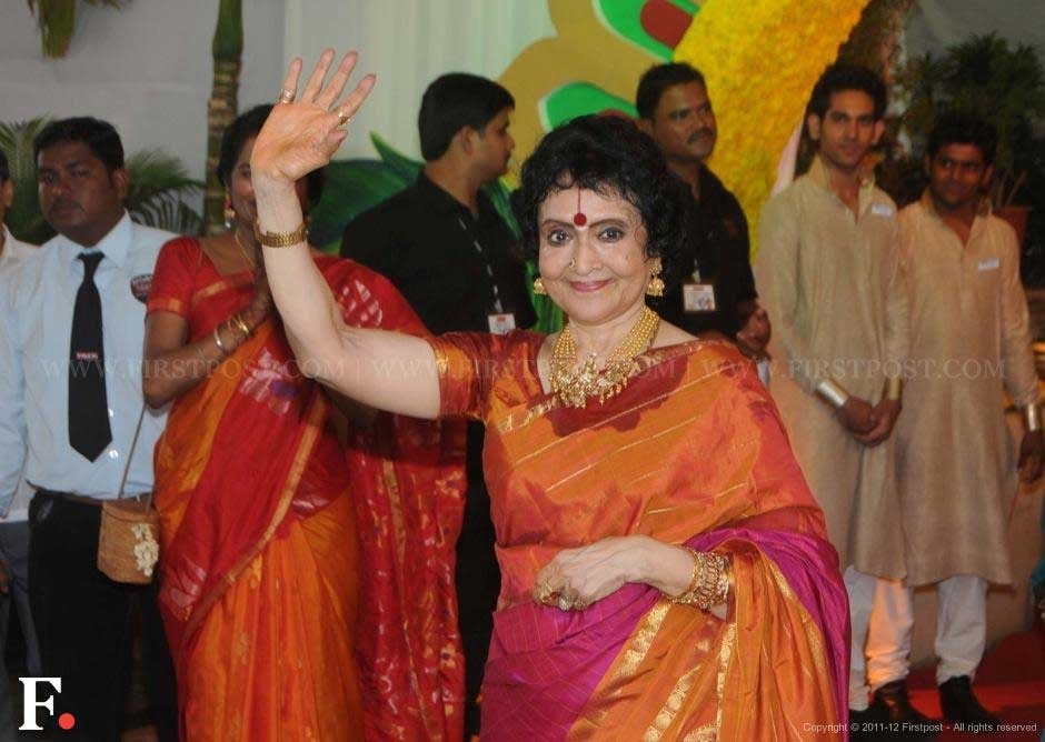 Vyjayanthimala at Esha Deol's wedding. Raju Shelar/Firstpost Vyjayanthimala at Esha Deol's wedding. Raju Shelar/Firstpost