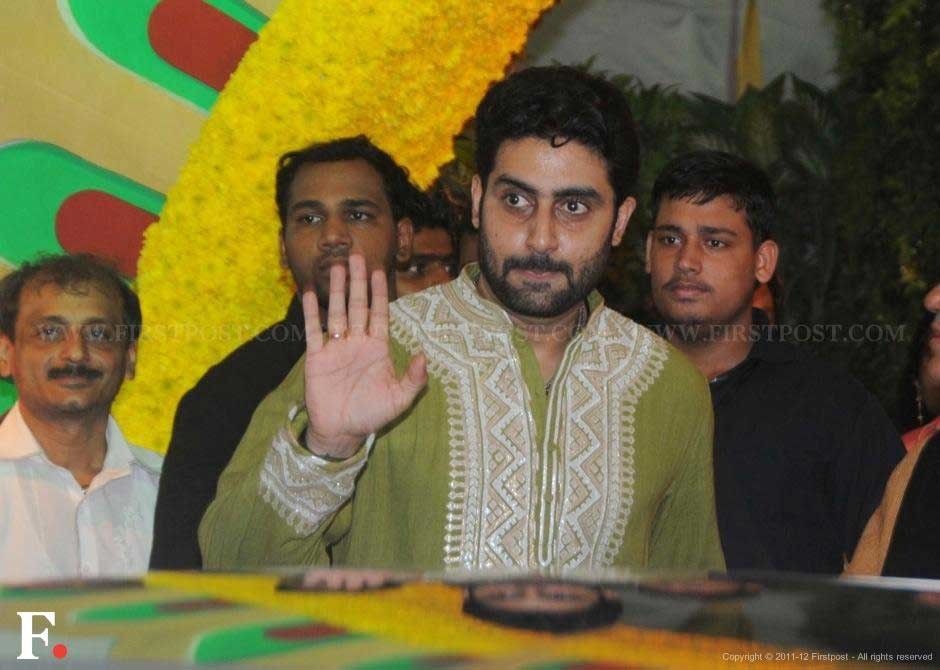 Abhishek Bachchan at Esha Deol's wedding. Raju Shelar/Firstpost Abhishek Bachchan at Esha Deol's wedding. Raju Shelar/Firstpost