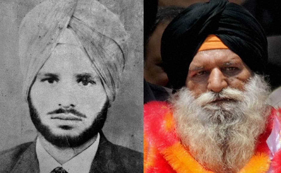 A combo picture shows a photograph of Surjeet Singh taken 31 years ago along with a present one. PTI A combo picture shows a photograph of Surjeet Singh taken 31 years ago along with a present one. PTI