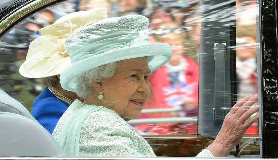Britain's Queen Elizabeth leaves Buckingham Palace to attend the service of thanksgiving to mark the Diamond Jubilee at St Paul's Cathedral in central London. AP Britain's Queen Elizabeth leaves Buckingham Palace to attend the service of thanksgiving to mark the Diamond Jubilee at St Paul's Cathedral in central London. AP