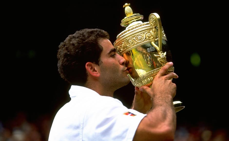 Sampras was World number one for 286 weeks. Gary M Prior/Allsport/Getty Images Sampras was World number one for 286 weeks. Gary M Prior/Allsport/Getty Images