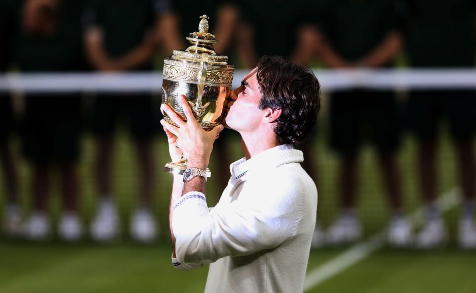 Federer surpassed Sampras to set the record for most weeks at No 1 in the ATP rankings. After winning Wimbledon a week ago, Federer returned to the top for the first time since June 2010 and his 287th week at No 1, one more than Sampras. Getty Images Federer surpassed Sampras to set the record for most weeks at No 1 in the ATP rankings. After winning Wimbledon a week ago, Federer returned to the top for the first time since June 2010 and his 287th week at No 1, one more than Sampras. Getty Images