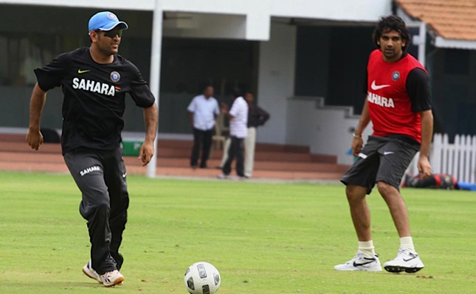 Dhoni and Zaheer Khan in Chennai (at Chepauk stadium) prior to their departure for Colombo. Firstpost Dhoni and Zaheer Khan in Chennai (at Chepauk stadium) prior to their departure for Colombo. Firstpost