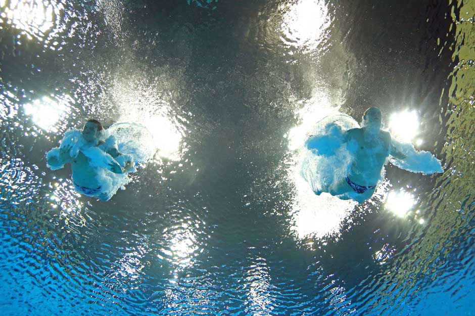 Say cheese! Let's make a face cause no one can see us underwater. Evgeny Kuznetsov and Ilya Zakharov forget about the underwater cameras. Getty Images Say cheese! Let's make a face cause no one can see us underwater. Evgeny Kuznetsov and Ilya Zakharov forget about the underwater cameras. Getty Images