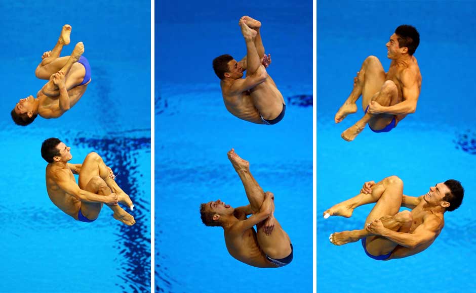 Identify the divers and the Asanas. Getty Images Identify the divers and the Asanas. Getty Images