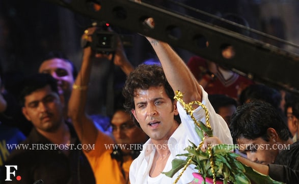 Images: Hrithik Roshan dances up a storm at Dahi Handi celebrations! Images: Hrithik Roshan dances up a storm at Dahi Handi celebrations!