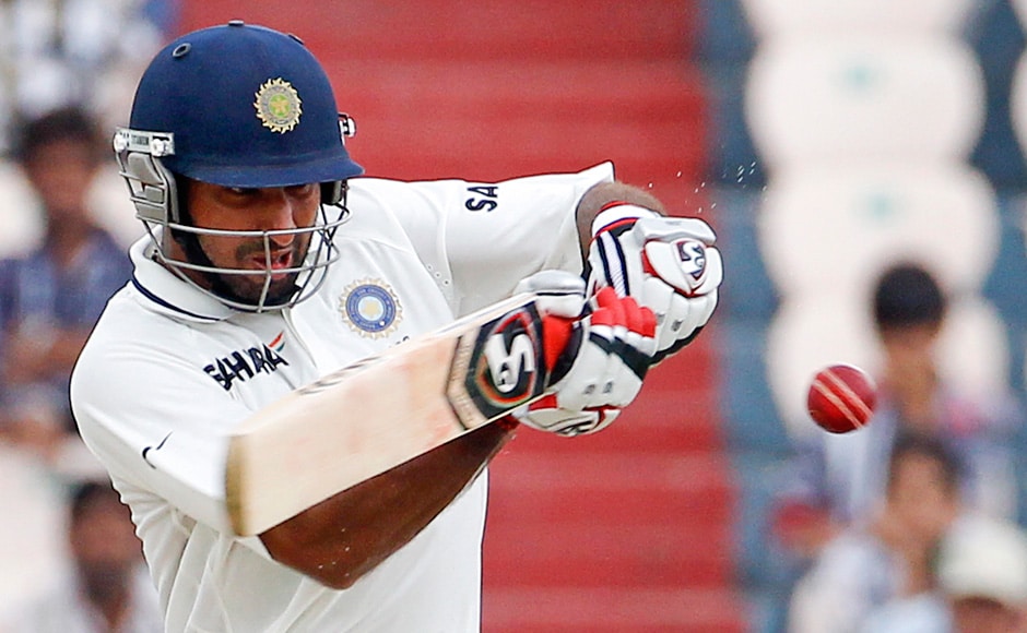 Pujara continued his solid innings from yesterday. A few quality strokes saw him race to 150 runs. Reuters Pujara continued his solid innings from yesterday. A few quality strokes saw him race to 150 runs. Reuters