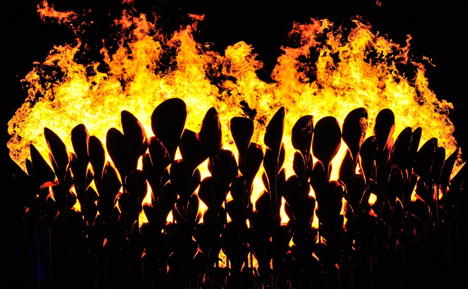 The cauldron burns in the Olympic Stadium during the opening ceremony of the London 2012 Paralympic Games. Reuters The cauldron burns in the Olympic Stadium during the opening ceremony of the London 2012 Paralympic Games. Reuters