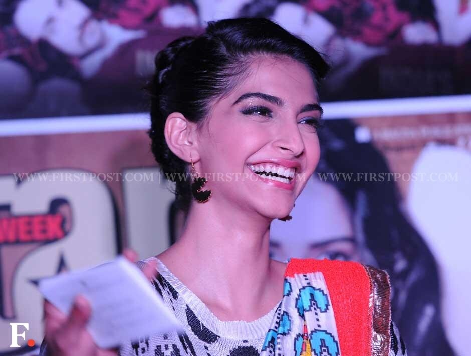 Sonam Kapoor at an event to celebrate the third anniversary of a film tabloid, Star Week. Sachin Gokhale /Firstpost Sonam Kapoor at an event to celebrate the third anniversary of a film tabloid, Star Week. Sachin Gokhale /Firstpost