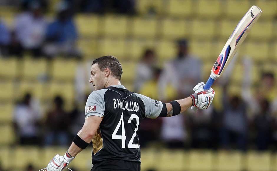It just took 58 balls for McCullum to score 123 runs. AP It just took 58 balls for McCullum to score 123 runs. AP