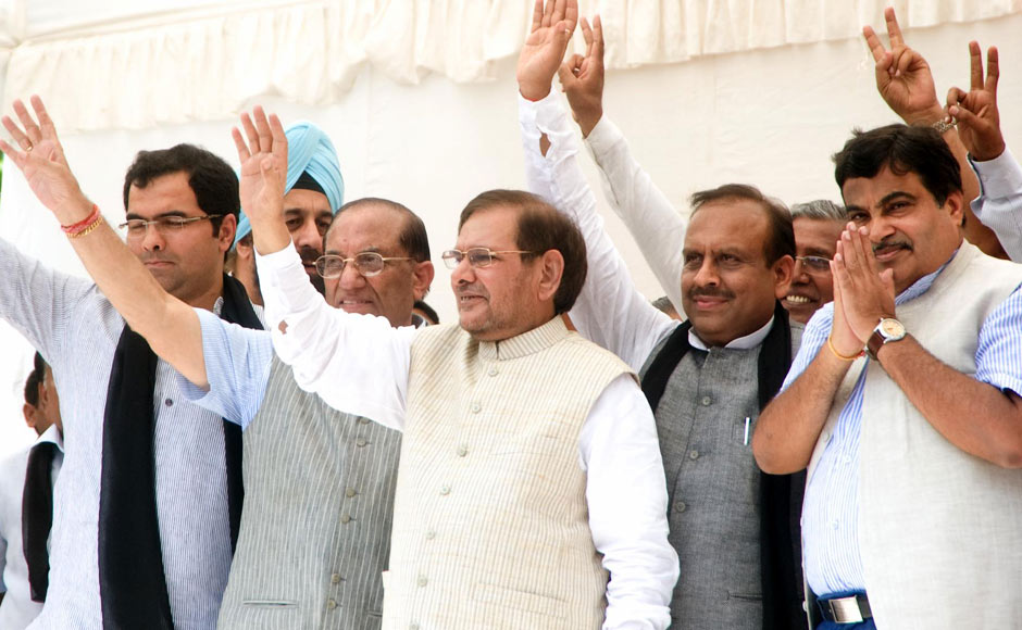 BJP leaders protest against government policies in Delhi. Naresh Sharma/ Firstpost BJP leaders protest against government policies in Delhi. Naresh Sharma/ Firstpost