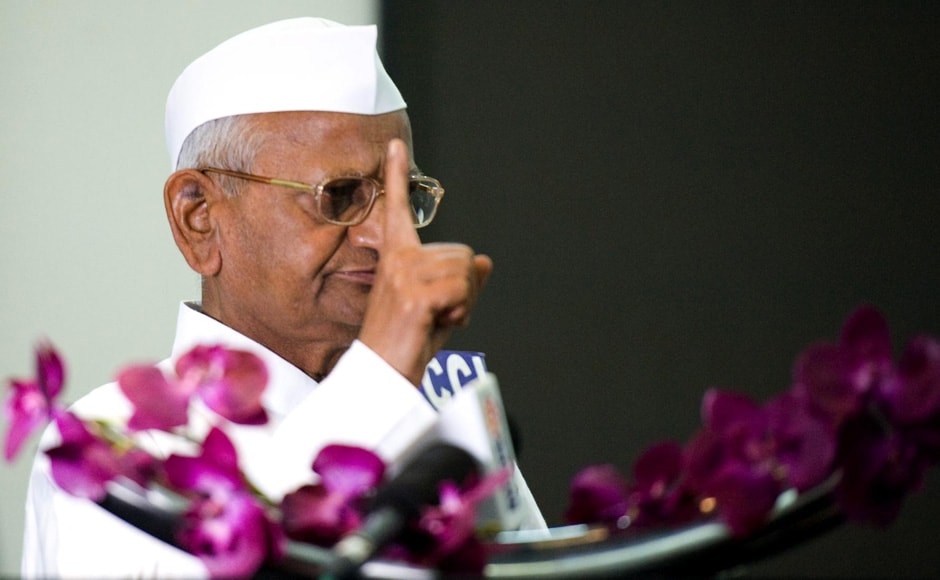 Hazare said that he was never in support of launching a political party. Naresh Sharma/Firstpost Hazare said that he was never in support of launching a political party. Naresh Sharma/Firstpost