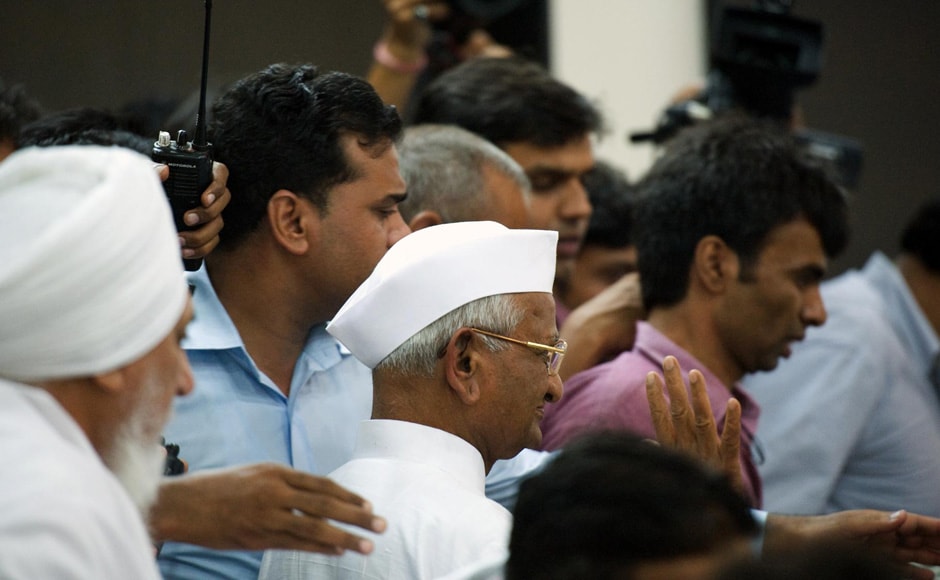 On Wednesday, Hazare will meet Kejriwal and aides who are for political party. Naresh Sharma/Firstpost On Wednesday, Hazare will meet Kejriwal and aides who are for political party. Naresh Sharma/Firstpost