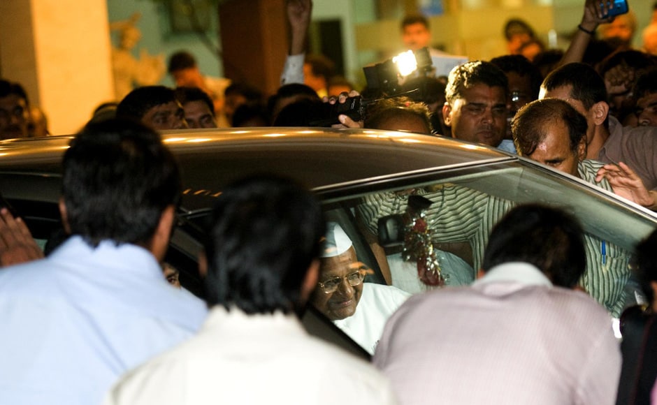 This is the third time in one week that Hazare has conveyed his disagreement over the movement going political. Naresh Sharma/Firstpost This is the third time in one week that Hazare has conveyed his disagreement over the movement going political. Naresh Sharma/Firstpost