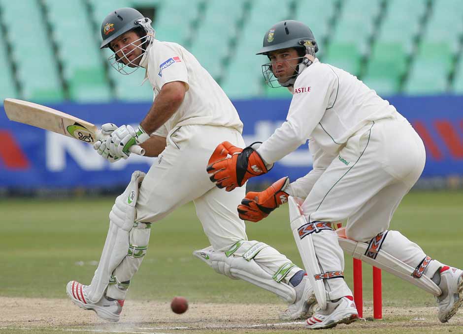 Ponting has scored three centuries in South Africa. Here he is, on his way to 116 which set the tone for a thumping win for Australia at Durban. Getty Images Ponting has scored three centuries in South Africa. Here he is, on his way to 116 which set the tone for a thumping win for Australia at Durban. Getty Images