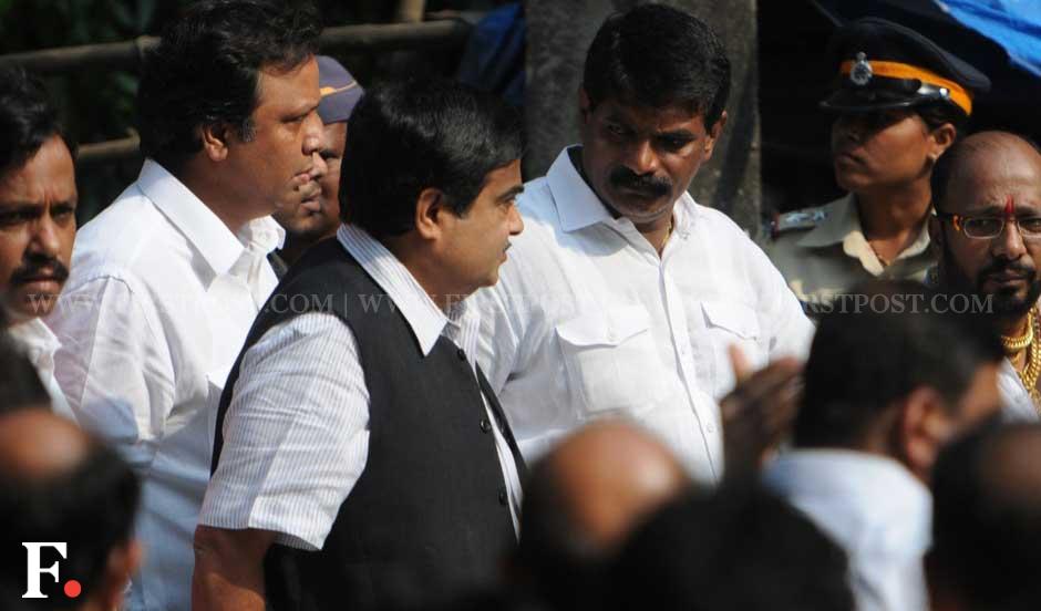 BJP president Nitin Gadkari outside Matoshree after going to meet ailing Shiv Sena chief Bal Thackeray. Sachin Gokhale/ Firstpost BJP president Nitin Gadkari outside Matoshree after going to meet ailing Shiv Sena chief Bal Thackeray. Sachin Gokhale/ Firstpost