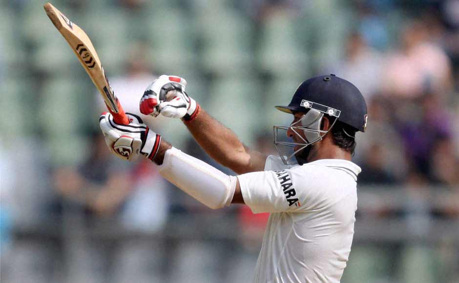 Cheteshwar Pujara's 135 was one of the few bright spots for India. It took him 350 balls and consisted of 12 fours. PTI Cheteshwar Pujara's 135 was one of the few bright spots for India. It took him 350 balls and consisted of 12 fours. PTI
