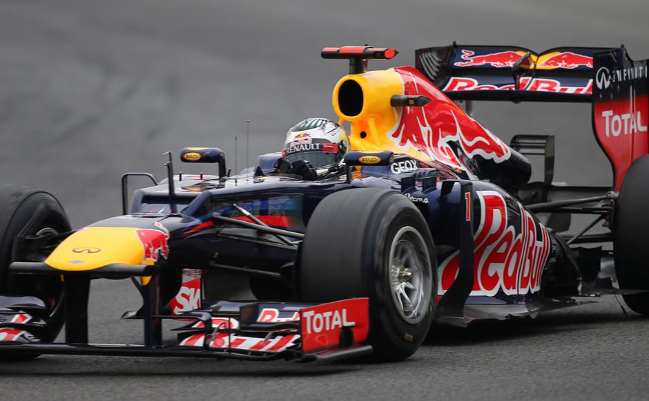 Vettel became Formula One's youngest triple world champion at the age of 25 at the Brazilian Grand Prix on Sunday. Reuters Vettel became Formula One's youngest triple world champion at the age of 25 at the Brazilian Grand Prix on Sunday. Reuters