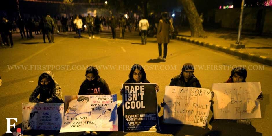 Protesters gathered at Jantar Mantar on Monday, demanding justice for rape victims. Naresh Sharma/Firstpost Protesters gathered at Jantar Mantar on Monday, demanding justice for rape victims. Naresh Sharma/Firstpost