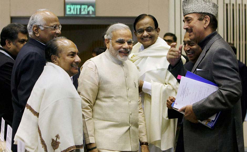 Union Ministers AK Antony, Ghulam Nabi Azad, P Chidambaram and Sharad Pawar with Gujarat Chief Minister Narendra Modi at the 57th National Development Council (NDC) meeting . PTI Union Ministers AK Antony, Ghulam Nabi Azad, P Chidambaram and Sharad Pawar with Gujarat Chief Minister Narendra Modi at the 57th National Development Council (NDC) meeting . PTI