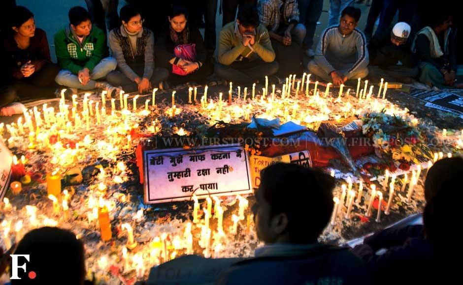 Protesters gathered at Jantar Mantar on Monday, demanding justice for rape victims. Naresh Sharma/Firstpost Protesters gathered at Jantar Mantar on Monday, demanding justice for rape victims. Naresh Sharma/Firstpost
