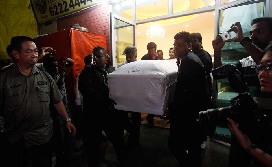 The body of the Delhi gangrape victim being brought out of the funeral parlour after it was embalmed. Reuters The body of the Delhi gangrape victim being brought out of the funeral parlour after it was embalmed. Reuters