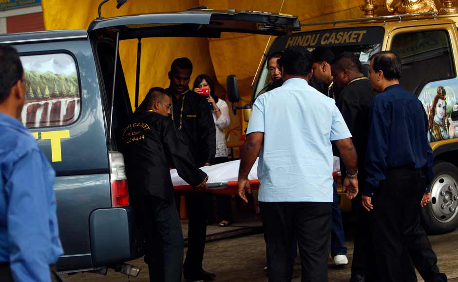 The body of the Delhi gangrape victim being taken from the hospital to the funeral parlour. Reuters The body of the Delhi gangrape victim being taken from the hospital to the funeral parlour. Reuters