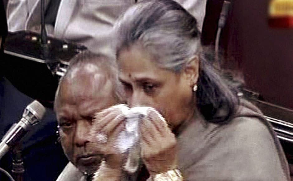 Members of Parliament too put pressure on the government to take strict action against those involved in the crime. Jaya Bachchan broke down while condemning the incident in Rajya Sabha in New Delhi on Tuesday. PTI Members of Parliament too put pressure on the government to take strict action against those involved in the crime. Jaya Bachchan broke down while condemning the incident in Rajya Sabha in New Delhi on Tuesday. PTI