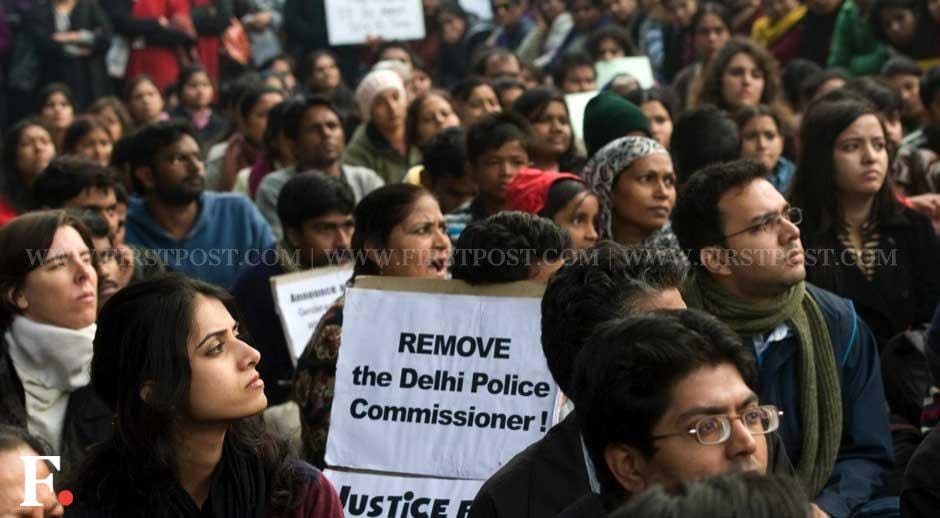 The protesters sought the ouster of the Delhi police commissioner for his handling of the case. Naresh Sharma/Firstpost The protesters sought the ouster of the Delhi police commissioner for his handling of the case. Naresh Sharma/Firstpost