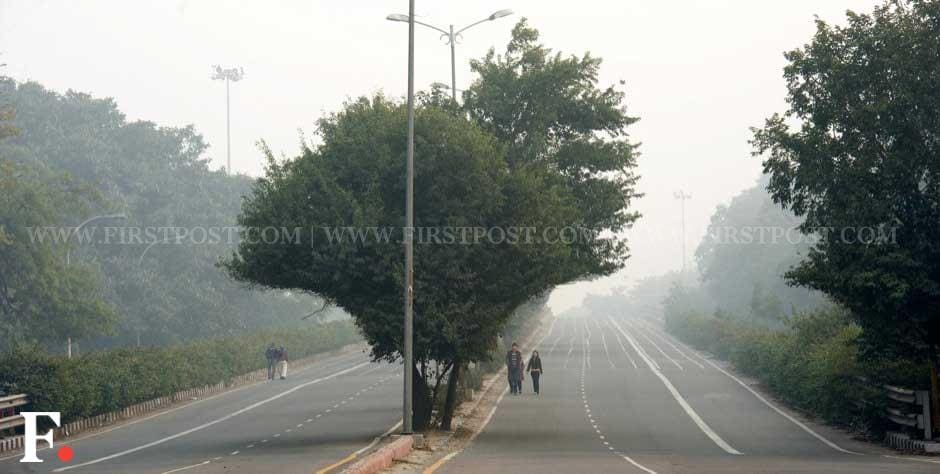 An empty street near Dr Zakir Hussain Road in Delhi. Naresh Sharma/ Firstpost An empty street near Dr Zakir Hussain Road in Delhi. Naresh Sharma/ Firstpost