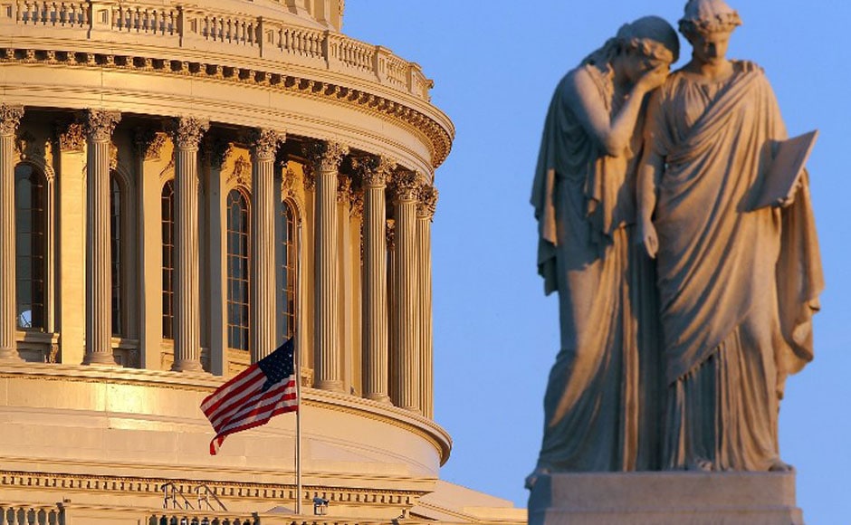 The US flag on half mast in the US capitol in commemoration of the victims of one of the tragic chapters in US history. AFP The US flag on half mast in the US capitol in commemoration of the victims of one of the tragic chapters in US history. AFP