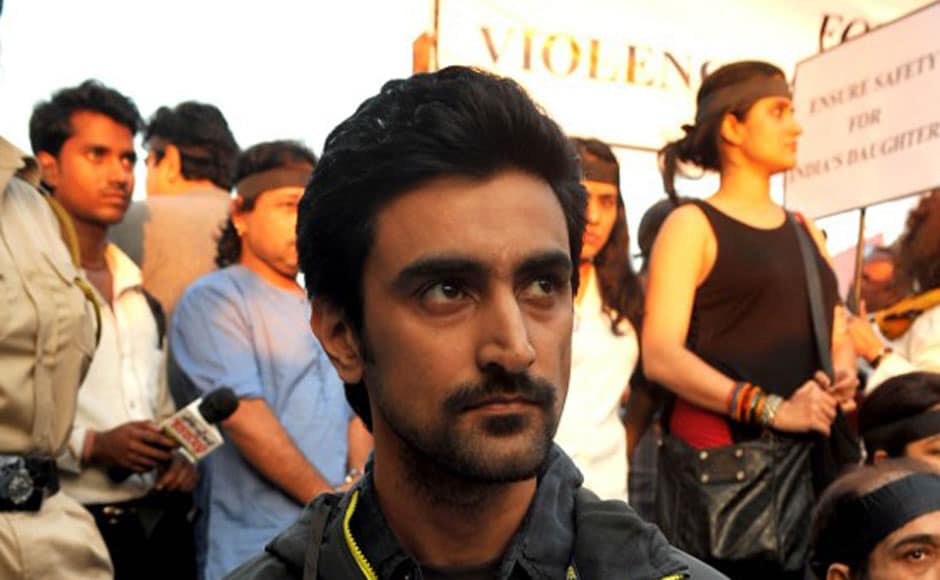 Actor Kunal Kapoor participates in the protests. AFP Actor Kunal Kapoor participates in the protests. AFP