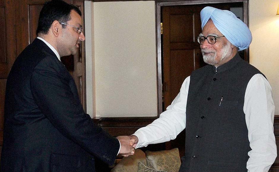 Prime Minister Manmohan Singh meets new Chairman of Tata group Cyrus Mistry in New Delhi. PTI Prime Minister Manmohan Singh meets new Chairman of Tata group Cyrus Mistry in New Delhi. PTI