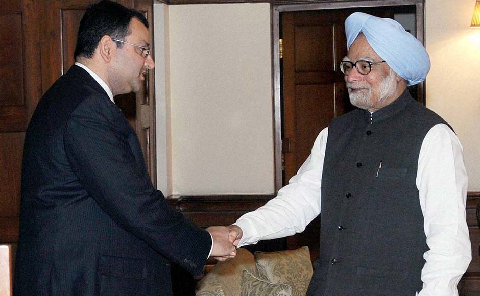 Prime Minister Manmohan Singh meets new Chairman of Tata group Cyrus Mistry in New Delhi. PTI Prime Minister Manmohan Singh meets new Chairman of Tata group Cyrus Mistry in New Delhi. PTI