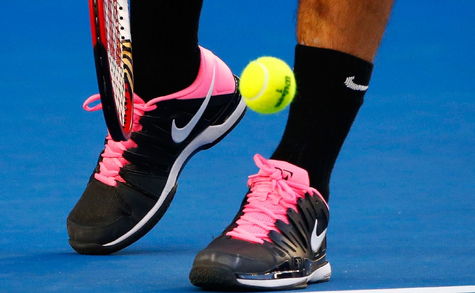 Federer's new shoes have created quite a stir. He 'played' around with the colours himself. Reuters Federer's new shoes have created quite a stir. He 'played' around with the colours himself. Reuters