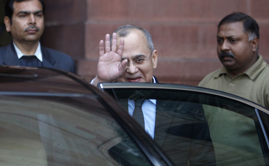 Bashir waves to the media outside the Indian External Affairs Ministry. AP Bashir waves to the media outside the Indian External Affairs Ministry. AP