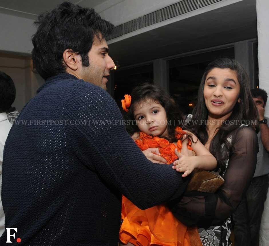 Varun Dhawan, Myrah Ratnani and Alia Bhatt. Sachin Gokhale/Firstpost Varun Dhawan, Myrah Ratnani and Alia Bhatt. Sachin Gokhale/Firstpost